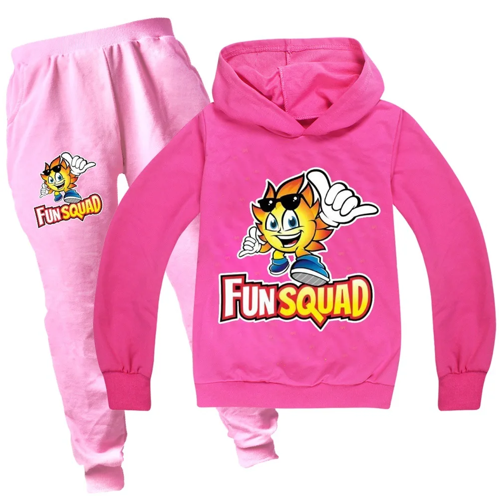 Fun Squad game Clothing Sets Boys Clothes Hoodie Boy Sweatshirt + Pants Set Teens Kids Spring Clothes Children's Clothing Sets