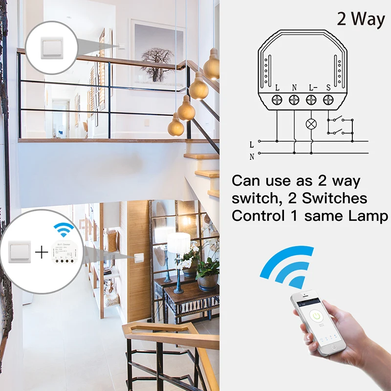 Светодиодный регулятор яркости DIY светильник Smart Life/Tuya APP дистанционное