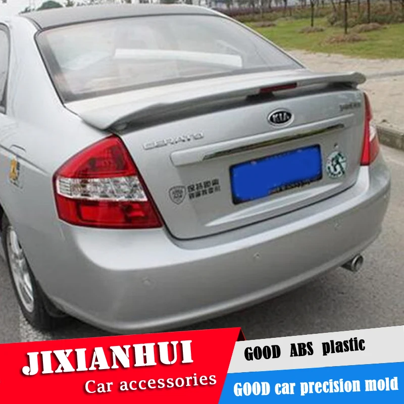 Спойлер для Cerato 2006 2015 Kia спойлер JSDL из АБС пластика цвет заднего крыла автомобиля