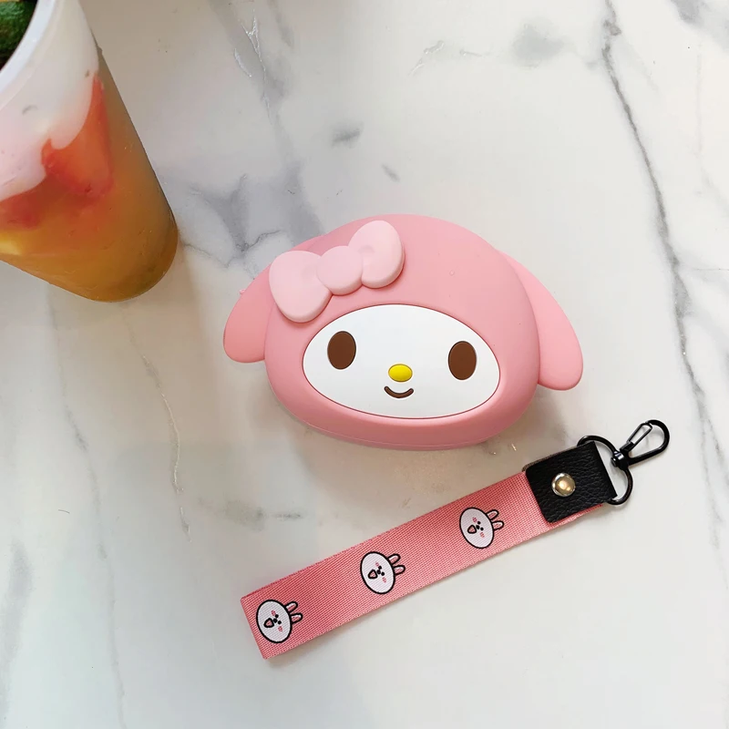 Сумка через плечо с мультяшным принтом My Melody Cinnamoroll Keroppi pompomparin, сумка на плечо, Сумка с нулевым кошельком для женщин, подарок для девочек - Цвет: Серый