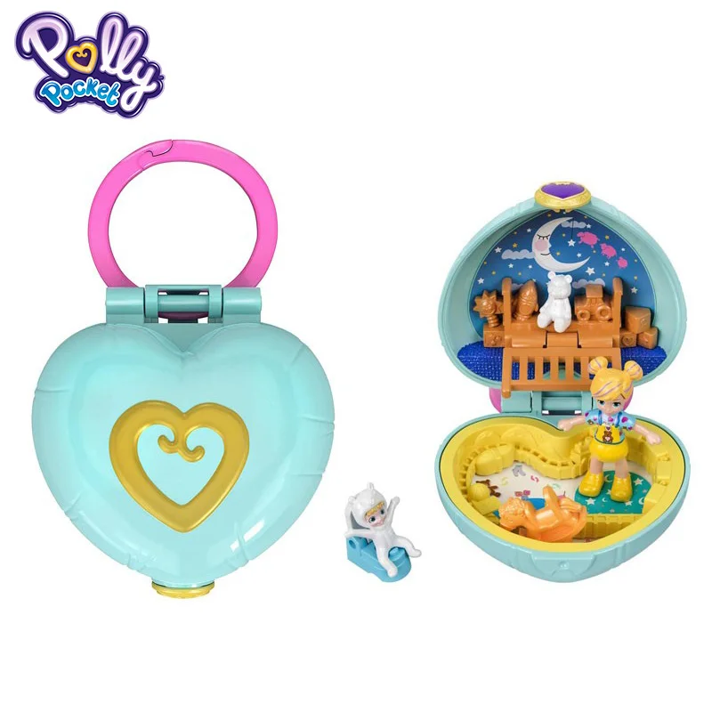 Mlv Mattel Polly карманная кукла скрытый мир мини-сцена для девочек, домашние игрушки для детей, Русалочка, детские игрушки, куклы для новорожденных - Цвет: Mlv