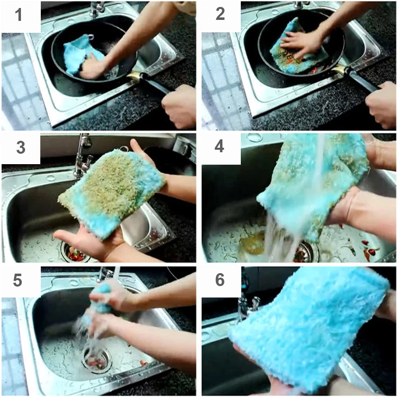 Волшебные салфетки из бамбукового волокна противожировые Streeploos кухонные