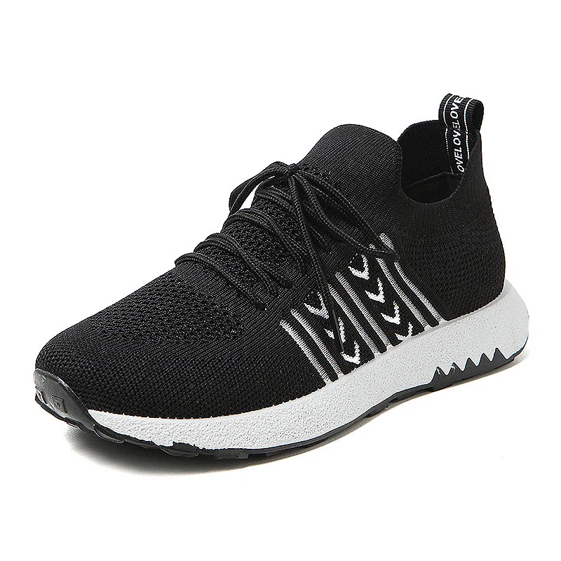 

Кроссовки женские из дышащего сетчатого материала, на плоской вулканизированной подошве