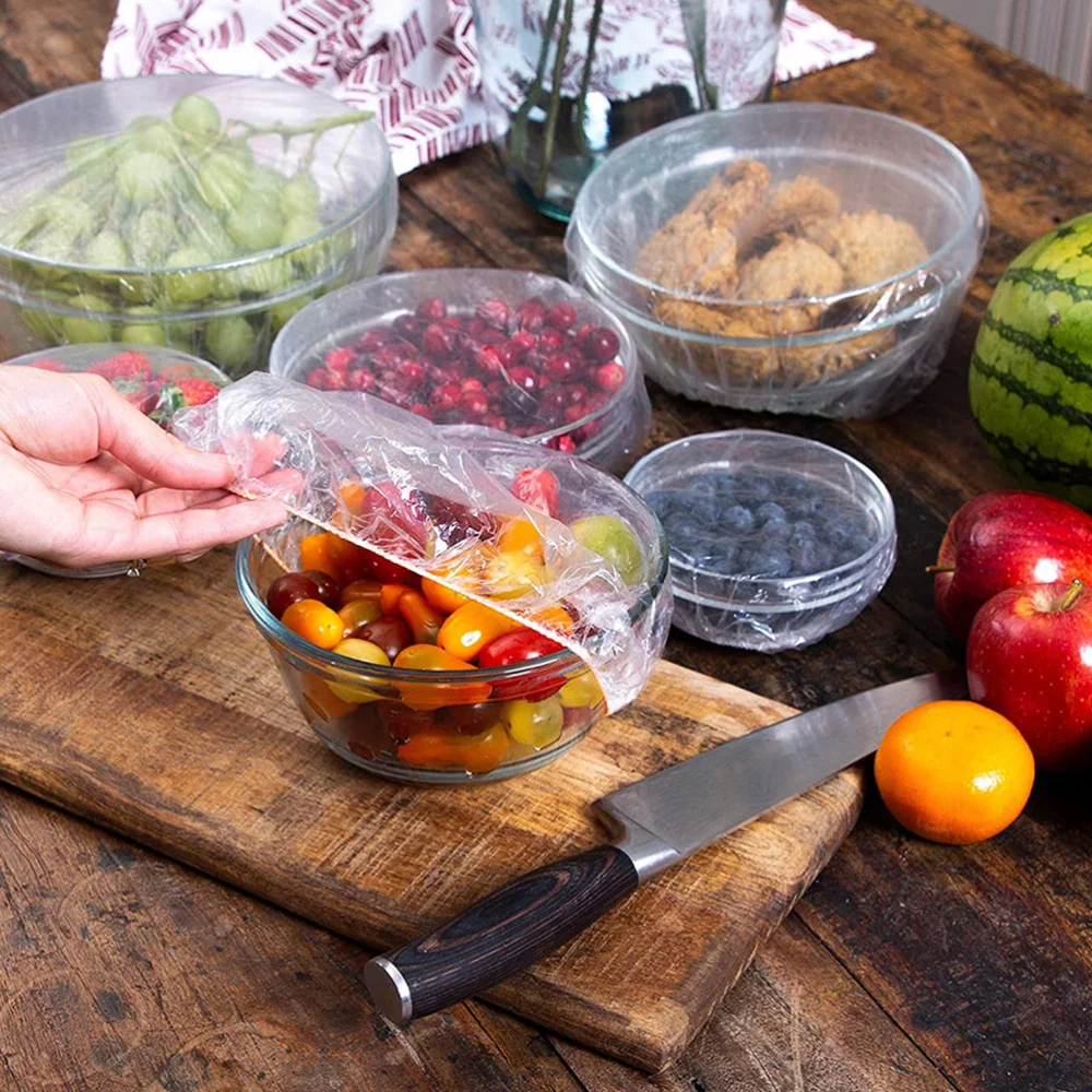 

200Pcs Disposable Bowl Cover Bowl Wrap Food Storage Cover Dish Cover