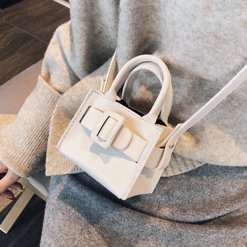 

TOYOOSKY Women Mini Tote Bag 2019 New personality Messenger Crossbody Bag Female Simple Shoulder Bag Small Square Lady Handbag