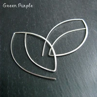 green purple real 925 sterling silver oval handmade earrings fine jewelry vintage does not fade hoop earrings for women brincos