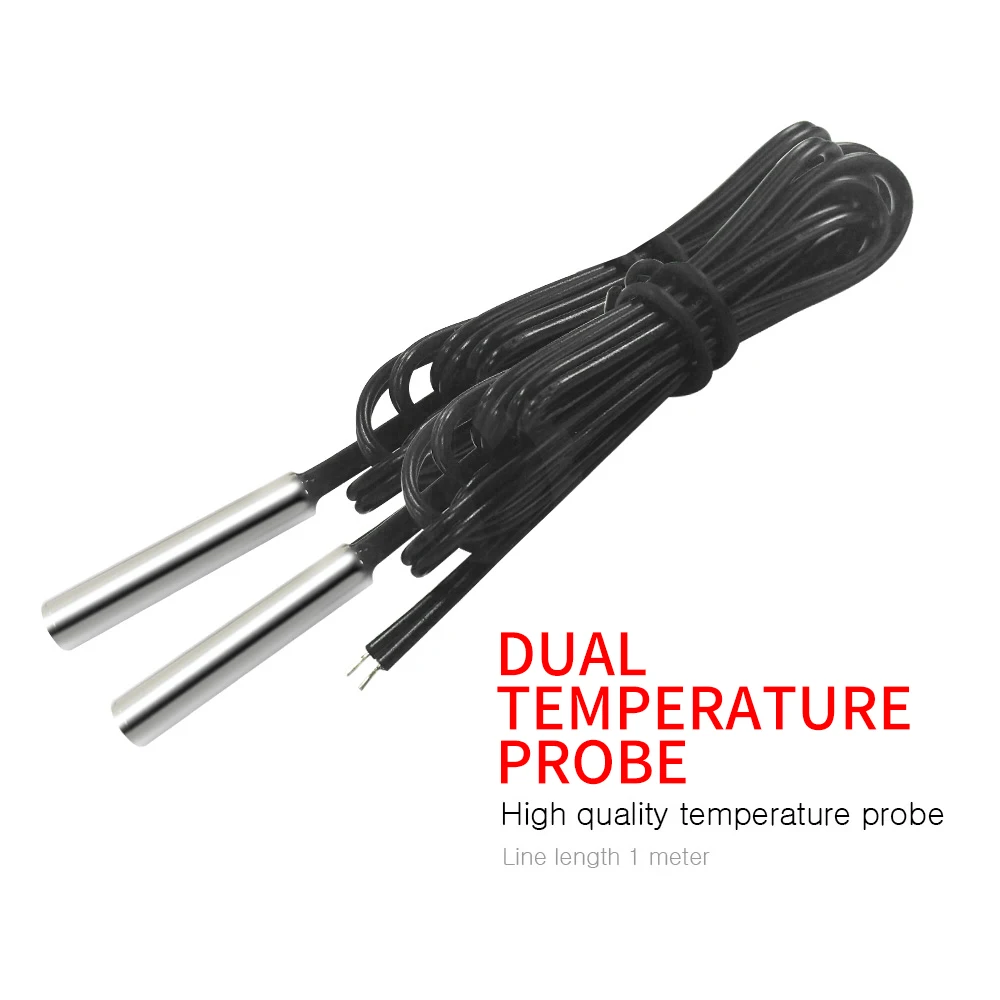 Двойной цифровой термостат регулятор температуры контроллер с двойным NTC зондом