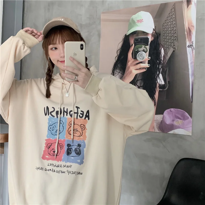 

Korean Style Sense of Design Cartoon Bear Printed Width
