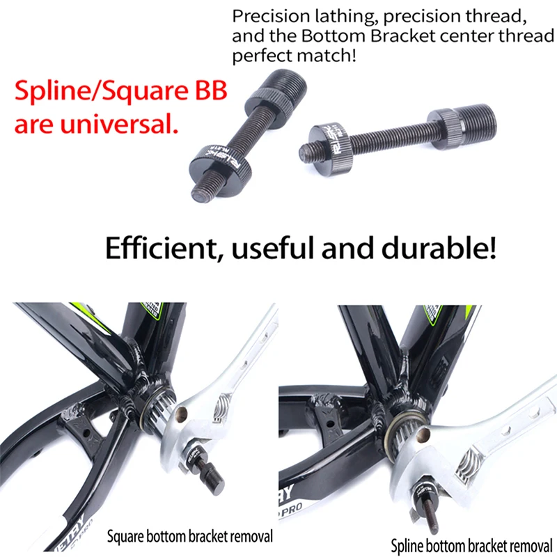 

Bicycle Bottom Bracket Removal Tools for Square Hole & Spline Axis BB Anti-Drop Bike Disassembly Repair Socket Fixing Rod