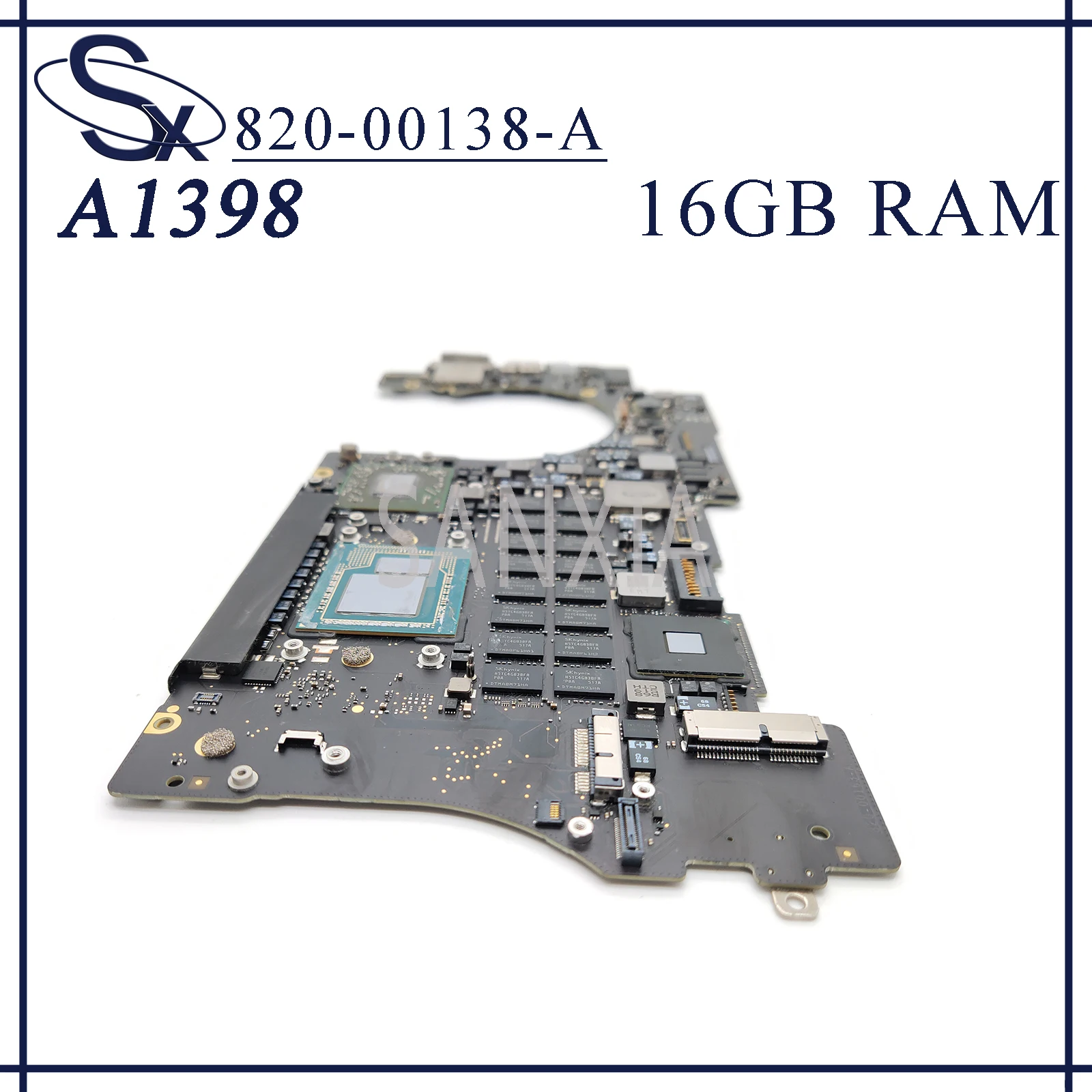 

KEFU 820-00138-A Laptop motherboard for Apple Macbook Retina A1398 original mainboard 16GB-RAM I7-4850HQ 2.3GHz CPU
