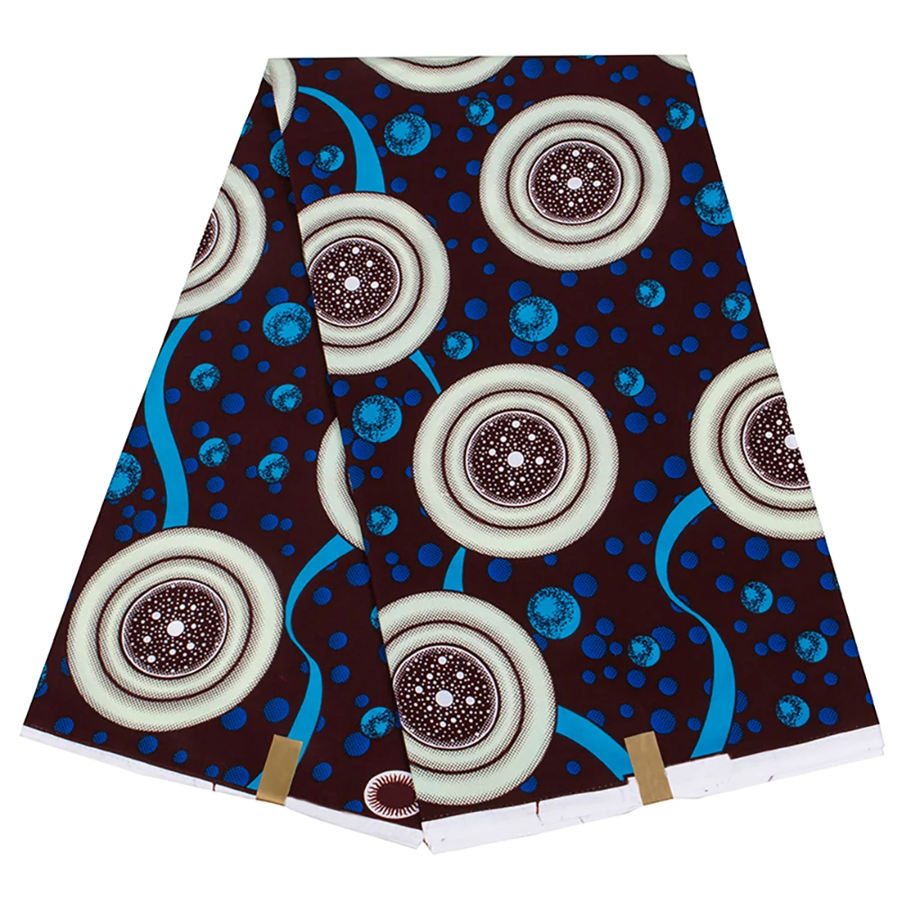 Африканская ткань воск 6 ярдов гарантированный хлопок настоящий Высокое