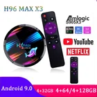 TIPTOP H96 Max X3 Android tv BOX 64-bit 4G ram 32128 GB четырехъядерный Смарт 8K Ultra HD медиаплеер