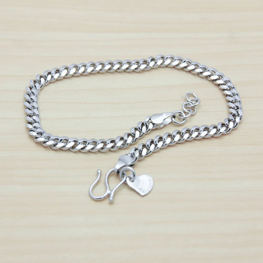 Новые полки! Мужской браслет из чистого серебра 925 пробы модные популярные