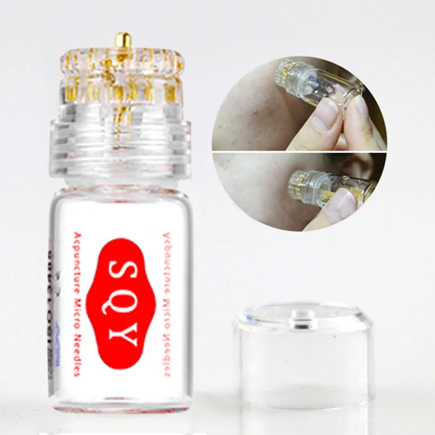 Hydra Needle 20 Face Skin Hydration Aqua MicroNeedle Mesotherapy Gold Pin Fine Derma Stamp MTS Therapy Care Tool | Красота и здоровье