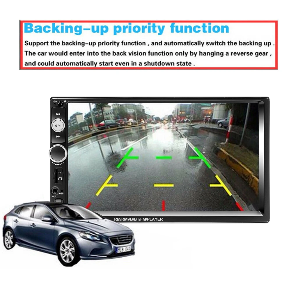 

Podofo, 2Din, HD- 7 , Bluetooth, , Android Mirror Link, MP5 , USB, FM
