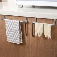 stainless steel towel rack bathroom towel holder stand kitchen cabinet door hanging organizer shelf wall mounted towels bar