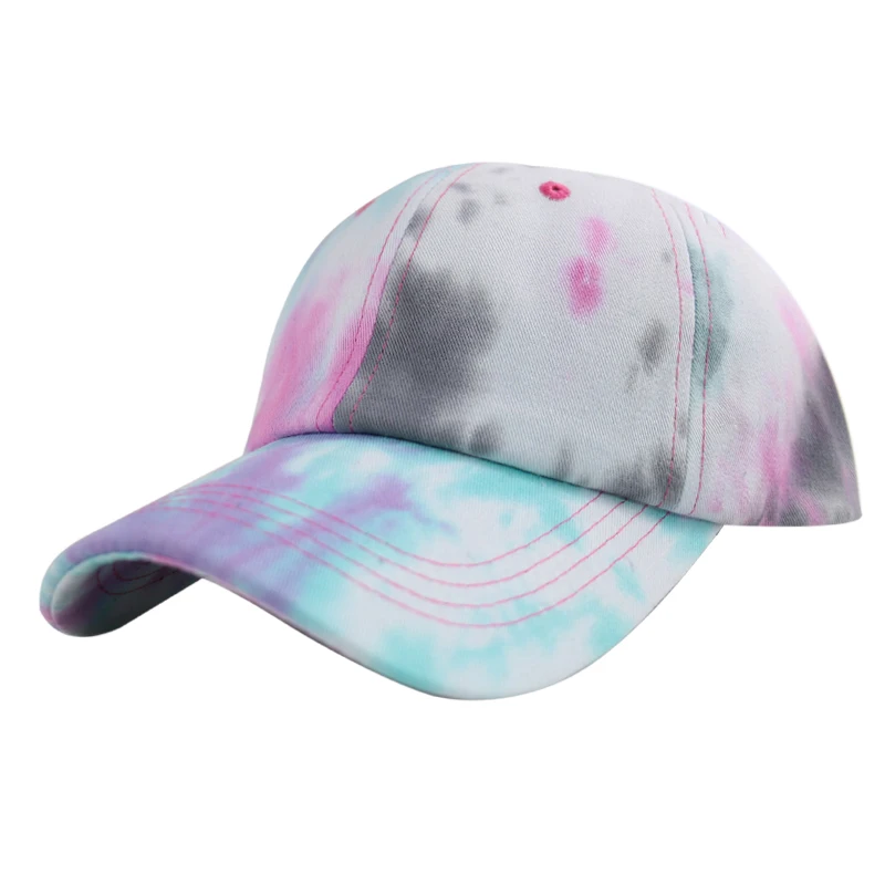 Winfox 2020 tie-dye Baseball Cap Unisex Hat Outdoor Sports Shade Woman Men Beanie Adjustable Driver Bones | Аксессуары для одежды