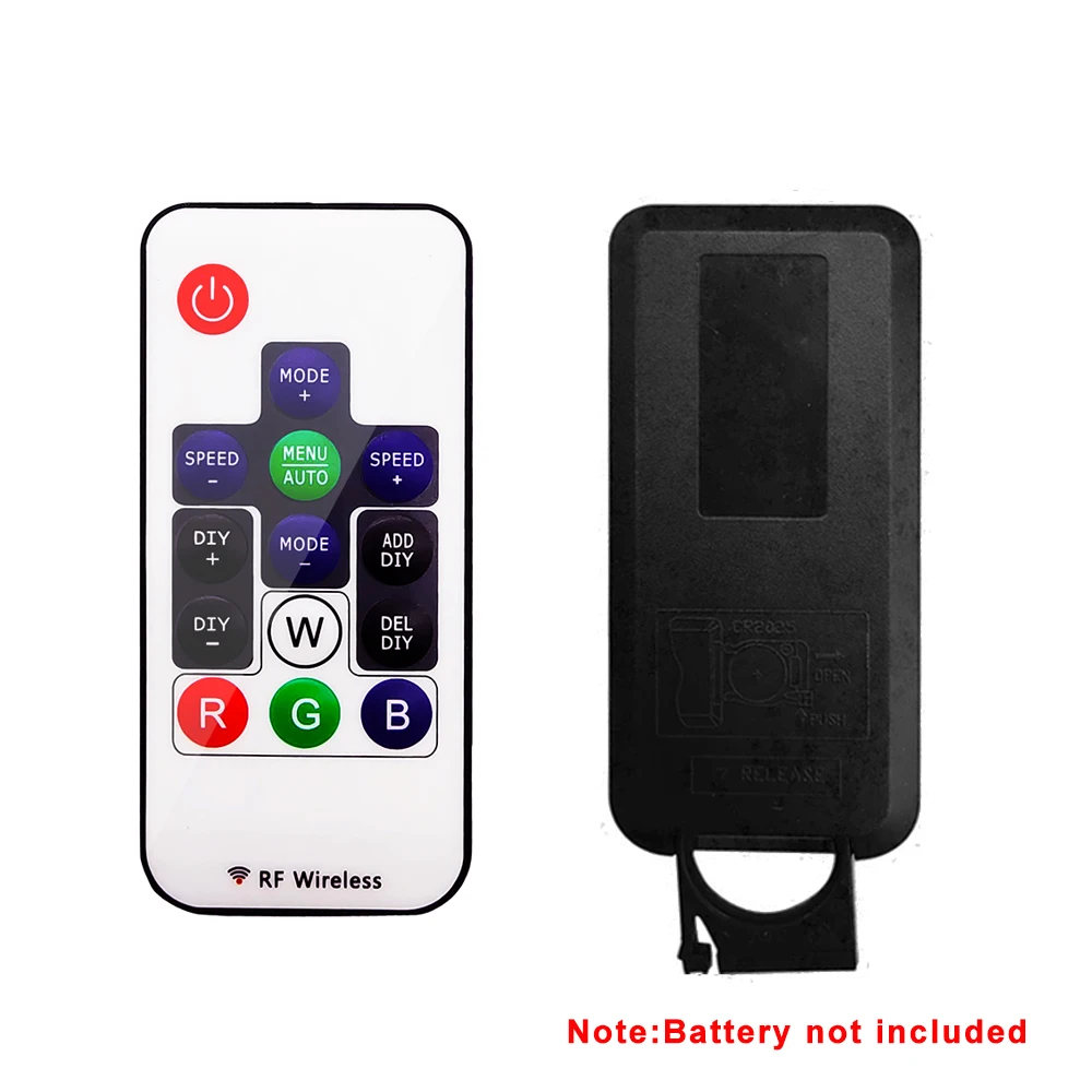 DC5-24V 14Key Controller Mini Smart DIY RF Беспроводной пульт дистанционного управления для RGB-светодиодной ленты с 3 пинами и индивидуальным адресом 358 полных цветовых режимов.