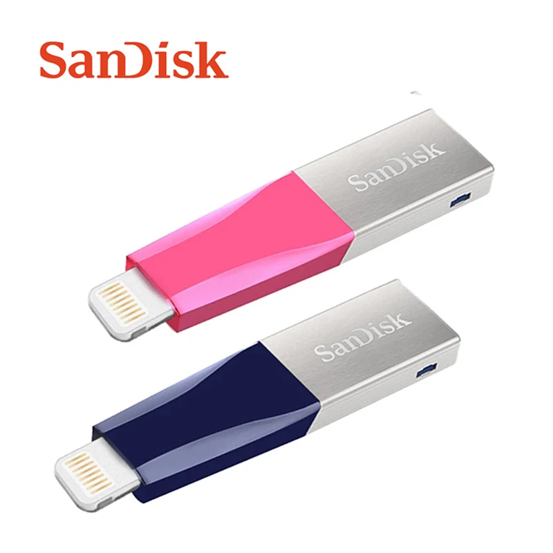 SanDisk двойной флеш-накопитель OTG Lightning Разъем USB3.0 флэш-накопитель 256 ГБ 128 Гб 64 для