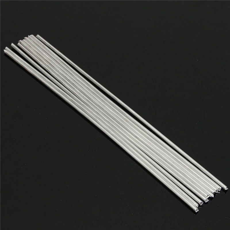 

10pcs 3.2mmx450mm Silver Aluminum Alloy Welding Rod Low Temperature Metal Soldering Brazing Wire Solder TIG Filler Rods