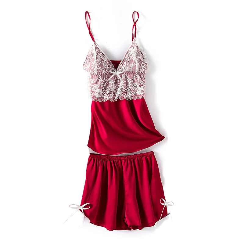 Пижамный комплект MECHCITIZ женский из 2 предметов шелковая пижама пикантная одежда