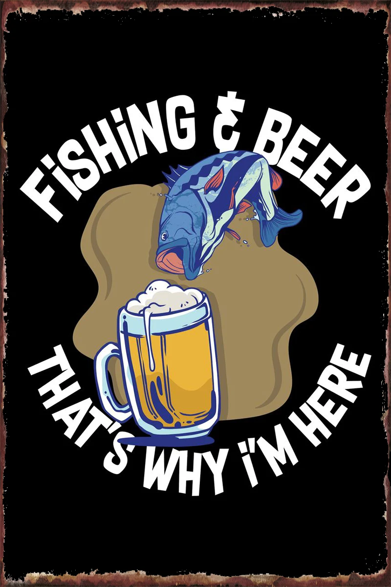 Оловянная вывеска в виде лодки жестяные таблички Настенный декор украшение для