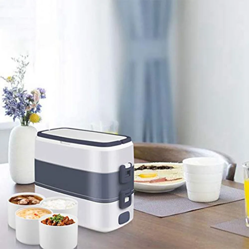 2 вкладыш Нержавеющая сталь электрическое отопление Bento Коробки для обедов
