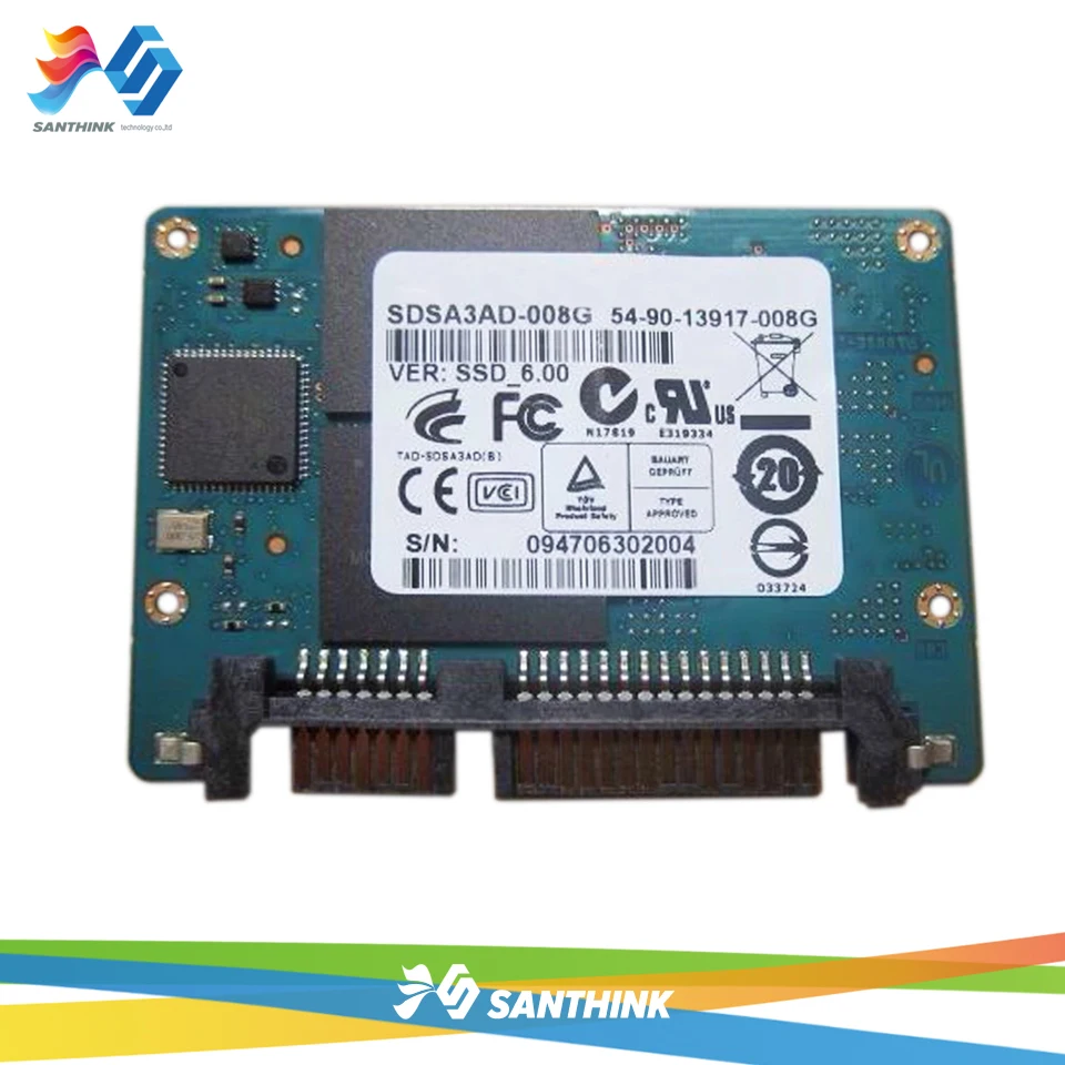 

SDSA3AD-008G твердотельный накопитель для HP CP5225 CP5525 5525n 5525dn 5225 5525 CE707-67901, комплект твердотельных накопителей 54-90-13917-008G