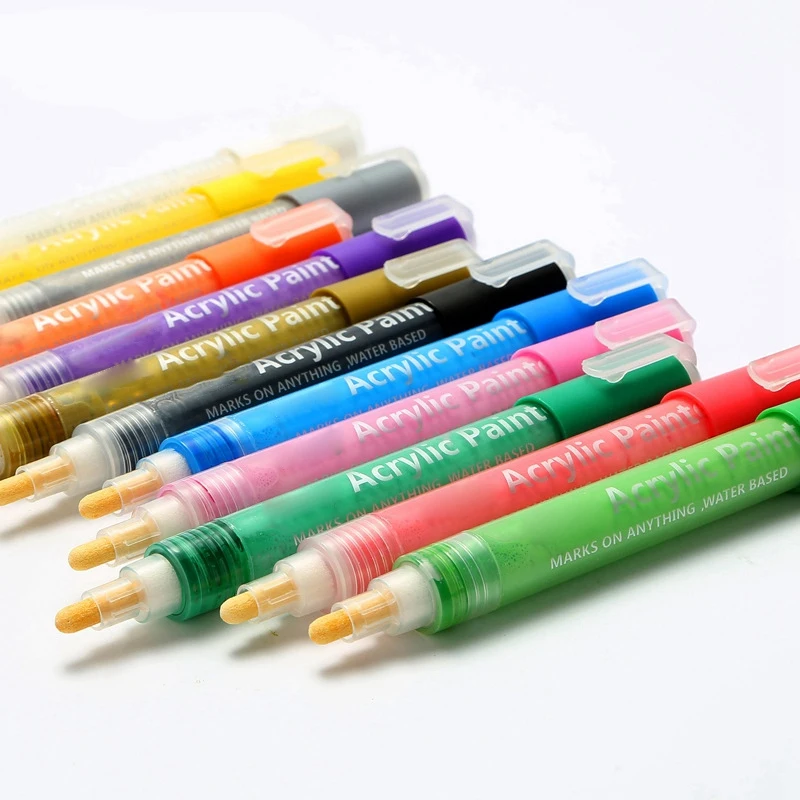 Фломастеры для рисования акриловыми красками 24 цвета|Фломастеры| |