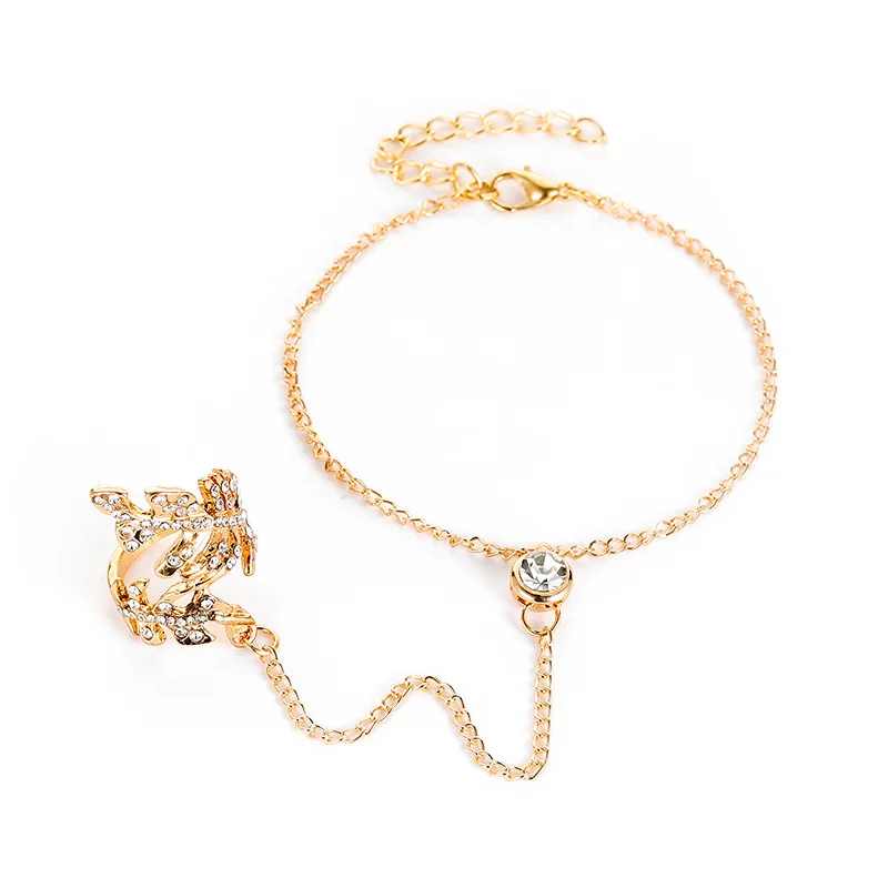 Новинка 2019 набор женских браслетов модные браслеты в виде листьев ремешки для