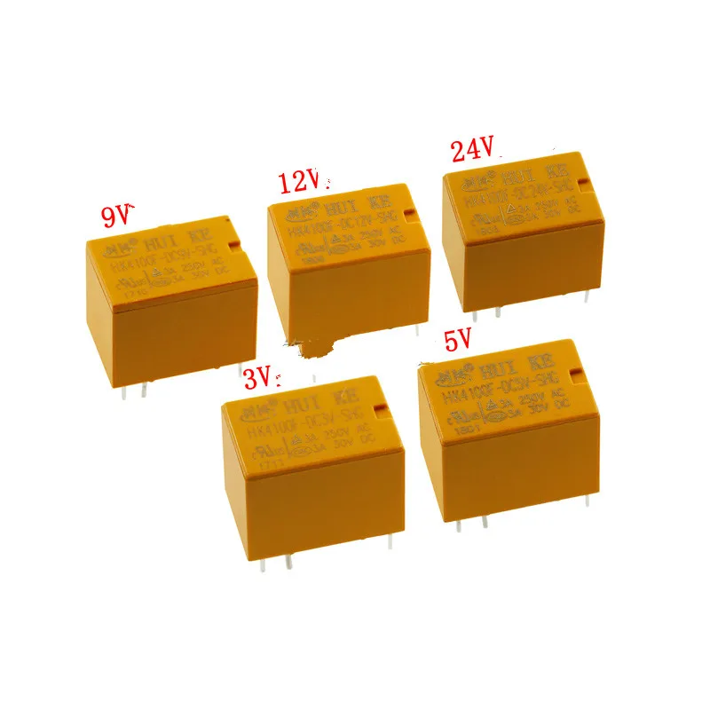 

5 шт. реле Φ 6pin 3A 3V/9V/24V реле