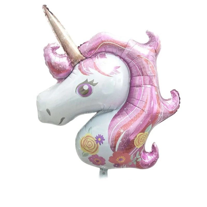 

1set 18 Inch Large Unicorn Foil Balloons for Birthday Party Decorations and Baby Shower Decoration Globos Cumpleanos Infantiles