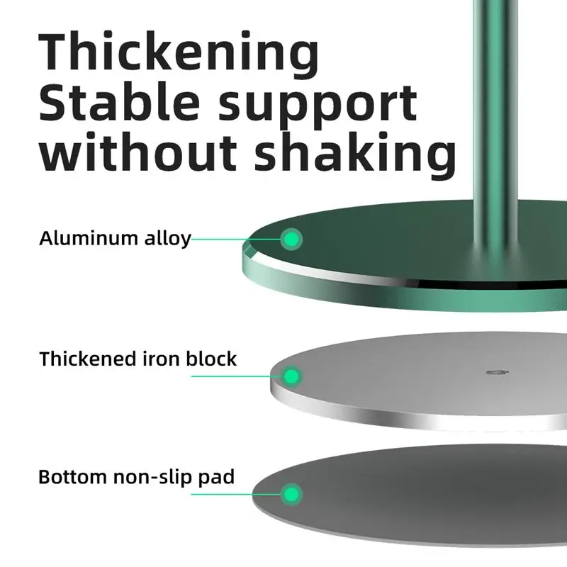 

Suntaiho Adjustable Aluminum Alloy Magnetic Cell Phone Stand for iPhone11 Pro iPad Universal Tablet Holder Maximum support 14in