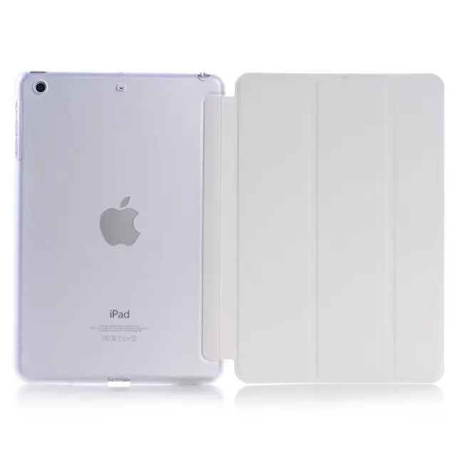 Умный чехол для ipad 4 3 2 ультра тонкий чехол из искусственной кожи с защелкой+ PC полупрозрачный чехол для Apple ipad 2 3 4# N - Цвет: white