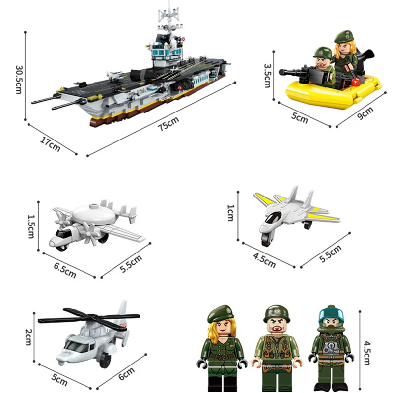 Enlighten Building Block Военная Боевая морская сила Apache Raid 3 фигурки 280 шт Развивающие