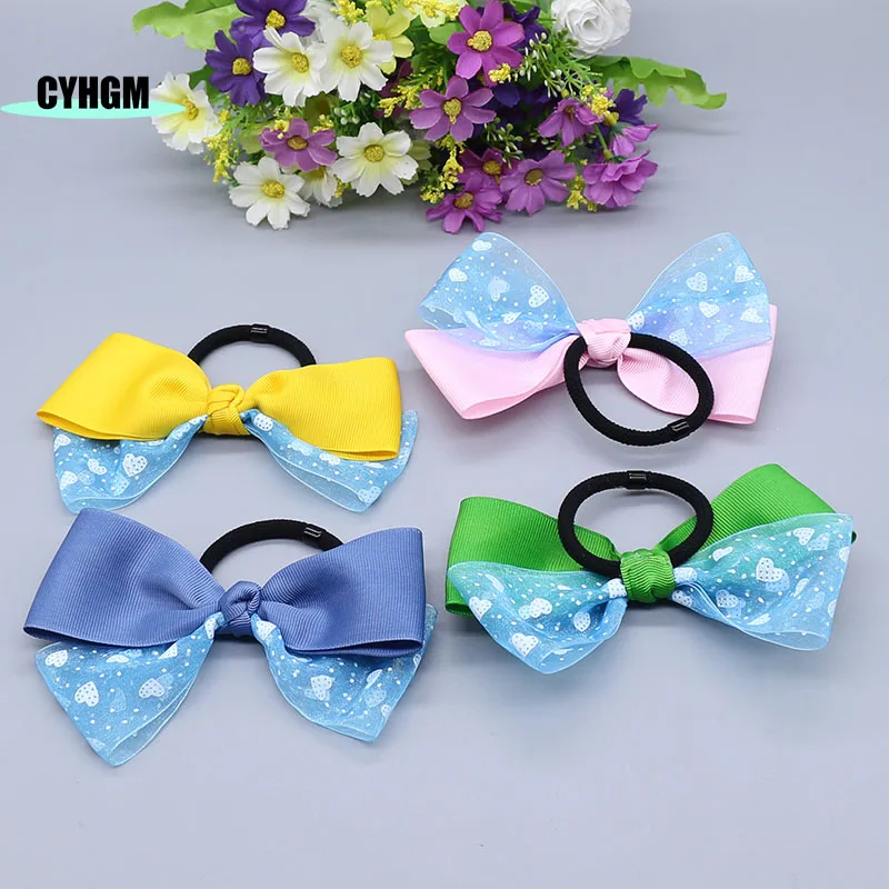 Оптовая продажа модные шелковые резинки для волос большие эластичные женщин