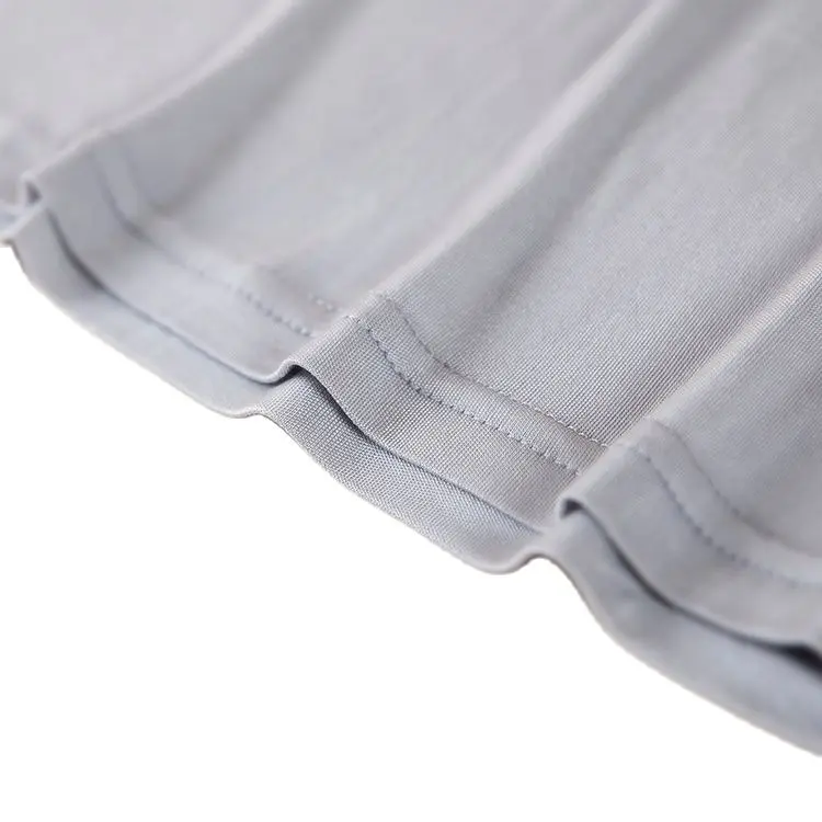 Мужская шелковая рубашка без рукавов однотонная тянущаяся большого размера с