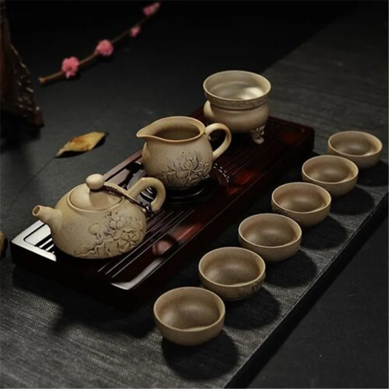 Традиционный керамический чайный сервиз китайский набор кунг фу для гостей Gaiwan