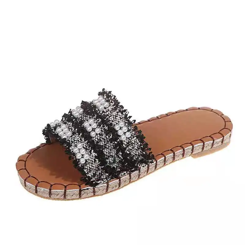 

2021 European and ao American women's new flat-bottomed beach casual sandals 1750