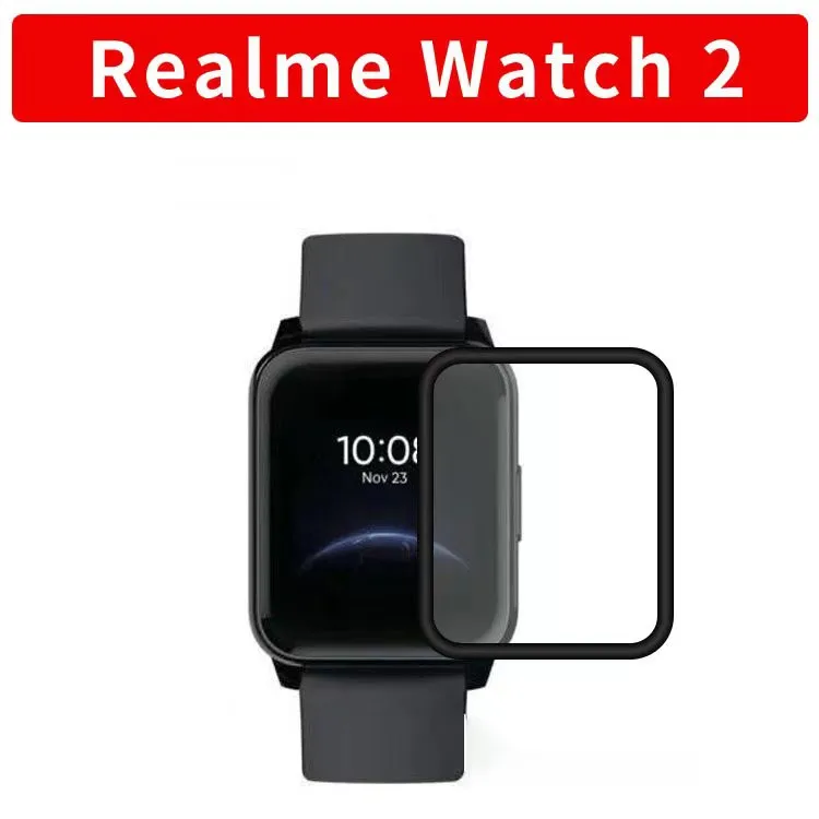 

Защитная 3d-пленка с закругленными краями для умных часов Realme Watch 2 /2 Pro, защита экрана от царапин, аксессуары (не стекло)
