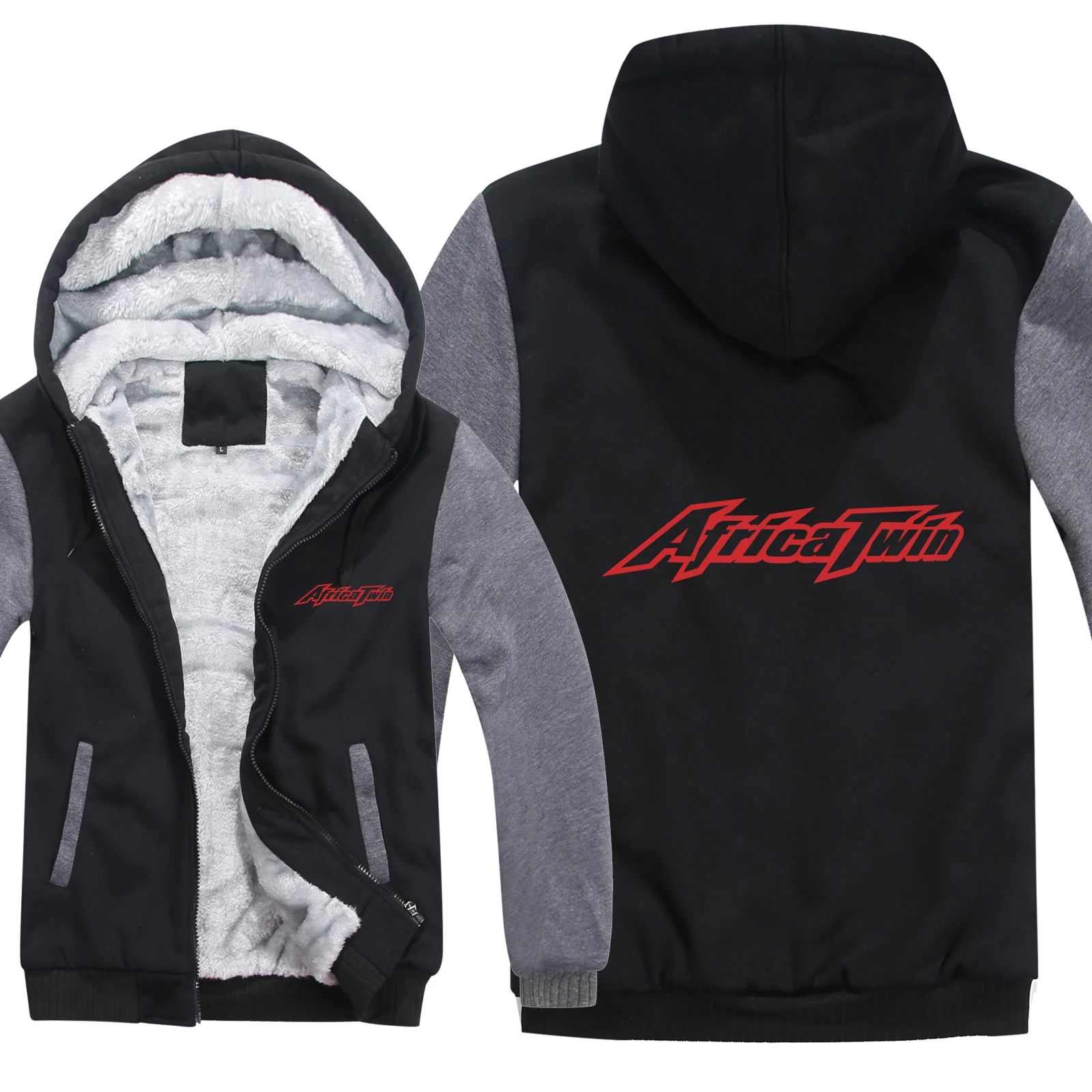 

NEW 2020 Winter Motorcycle Adventure for AFRICA TWIN Hoodies Men Fashion Wool Liner Jacket Pullover Sweatshirt