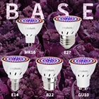 E27 светодиодная лампа для выращивания, GU10, полный спектр, 220 В, фитолампа B22, гидропоники, светильник для роста MR16, УФ лампа, завод, E14, цветок, саженец, Fitolamp