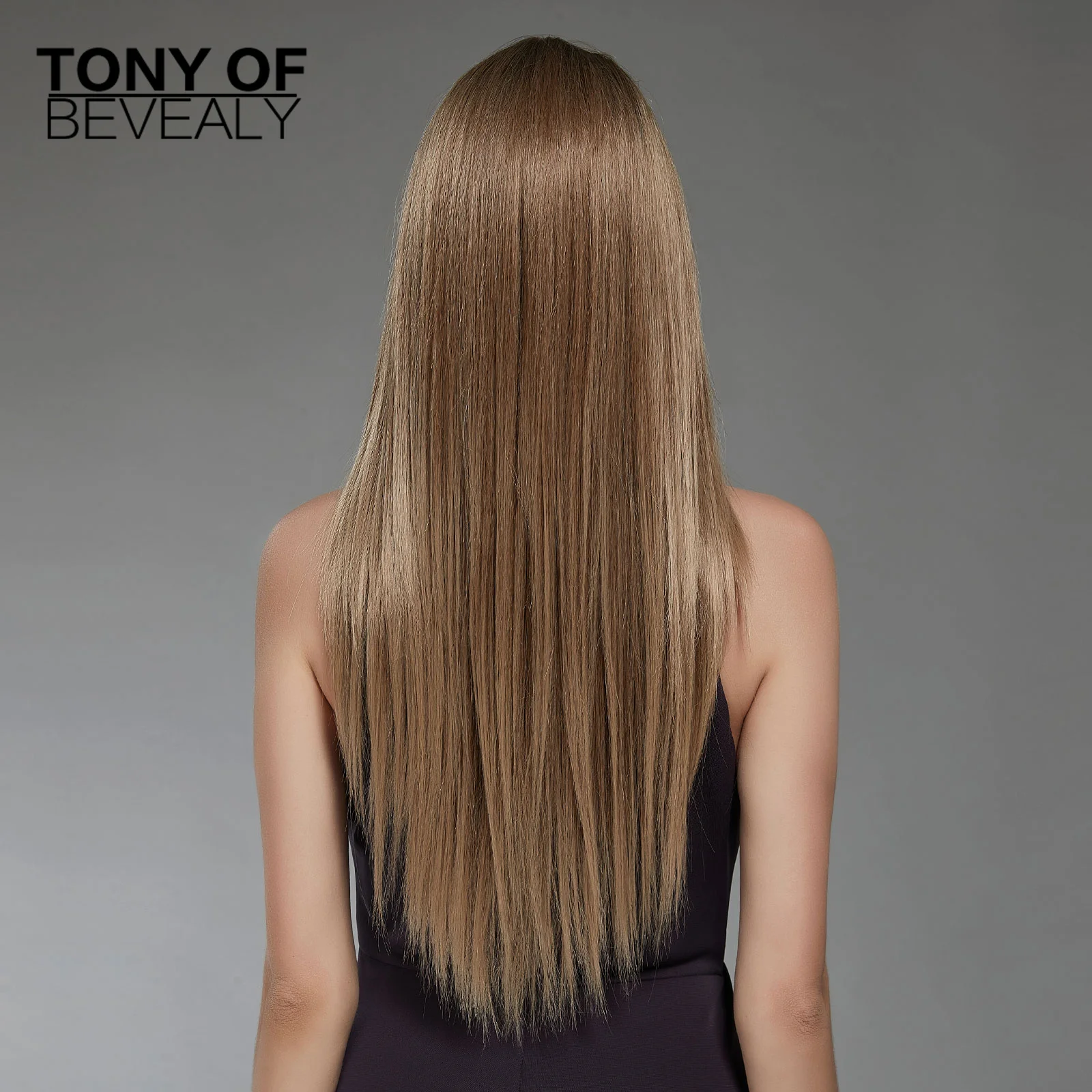 Кружевные передние парики длинные прямые светлые синтетические средняя часть