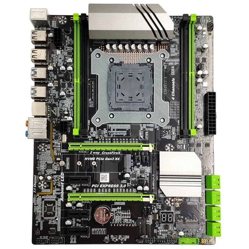 AAAJ X99 LGA2011 3 материнская плата для Intel I7 E5 4 канальный DDR4 2133/2400/2800 32G Оперативная