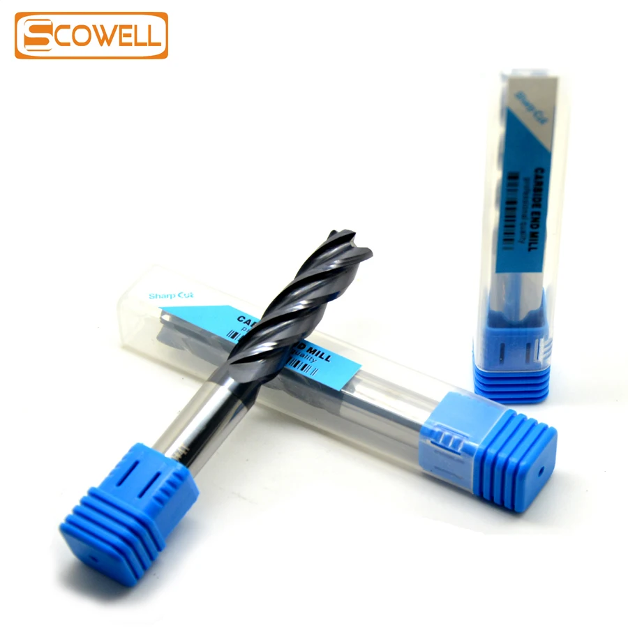 1 шт. концевые фрезы из карбида вольфрама с 4 канавками|end mills|tungsten carbide milling cuttermilling