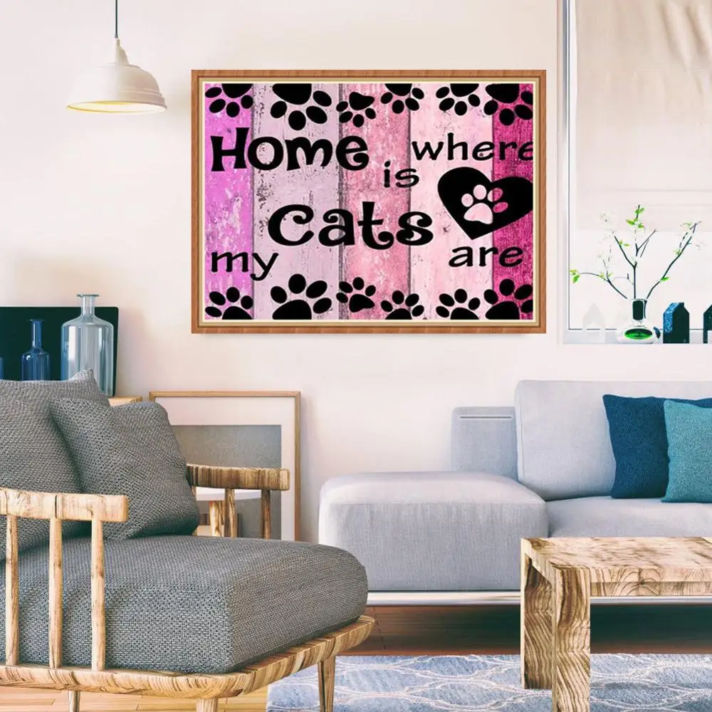 5D алмазная живопись сделай сам домашний сладкий текст полная вышивка круглая