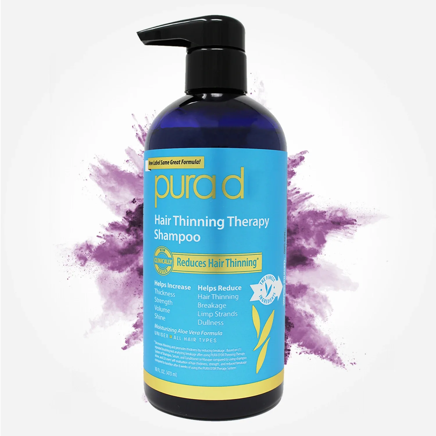 

PURA D'OR Hair thining therapy shampoo Natural Ingredients
