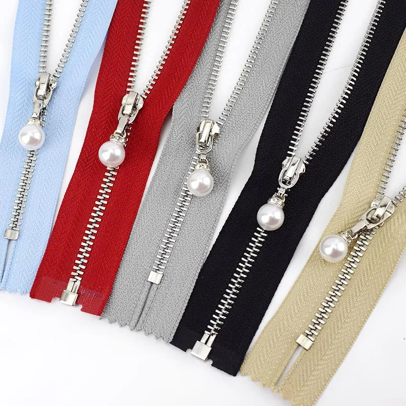 5 шт. Meetee 15-70 см 3 # металлические застежки-молнии закрыто открыто Серебро Молнии