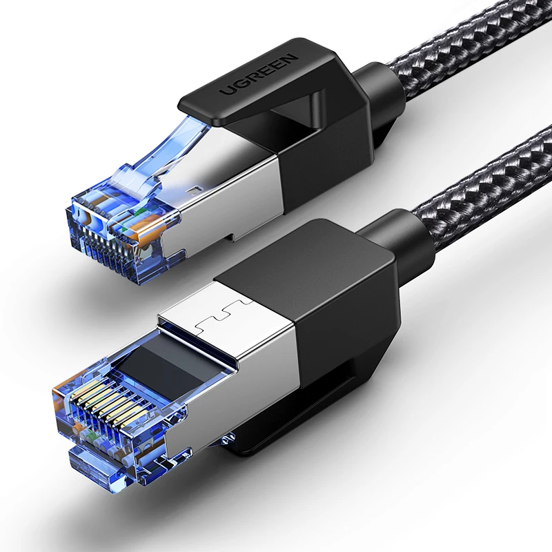 Ethernet-кабель Ugreen Cat8 RJ 45 Сетевой Кабель SFTP Lan RJ45 патч-корд для PlayStation PS 4 роутера