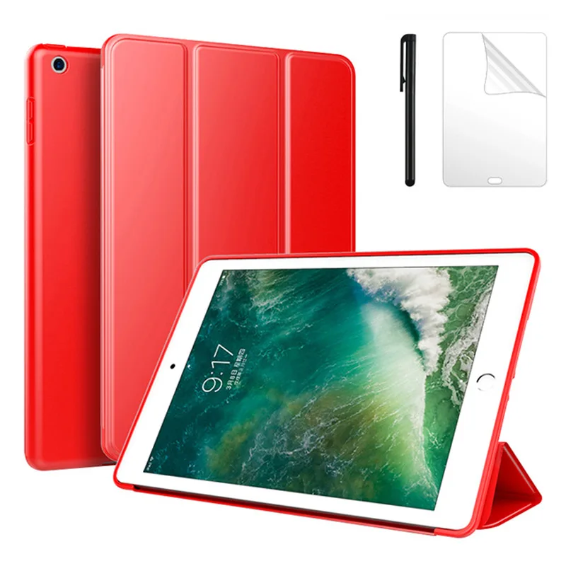 

For iPad 10.2 7th 8th 9th 9.7 5th 6th Smart For Apple IPad Air 1 2 Mini 4 5 Soft Silicone for iPad Air 4 2020 Case + FilmPen